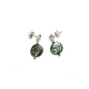 Paua Shell Earrings - Button Beads